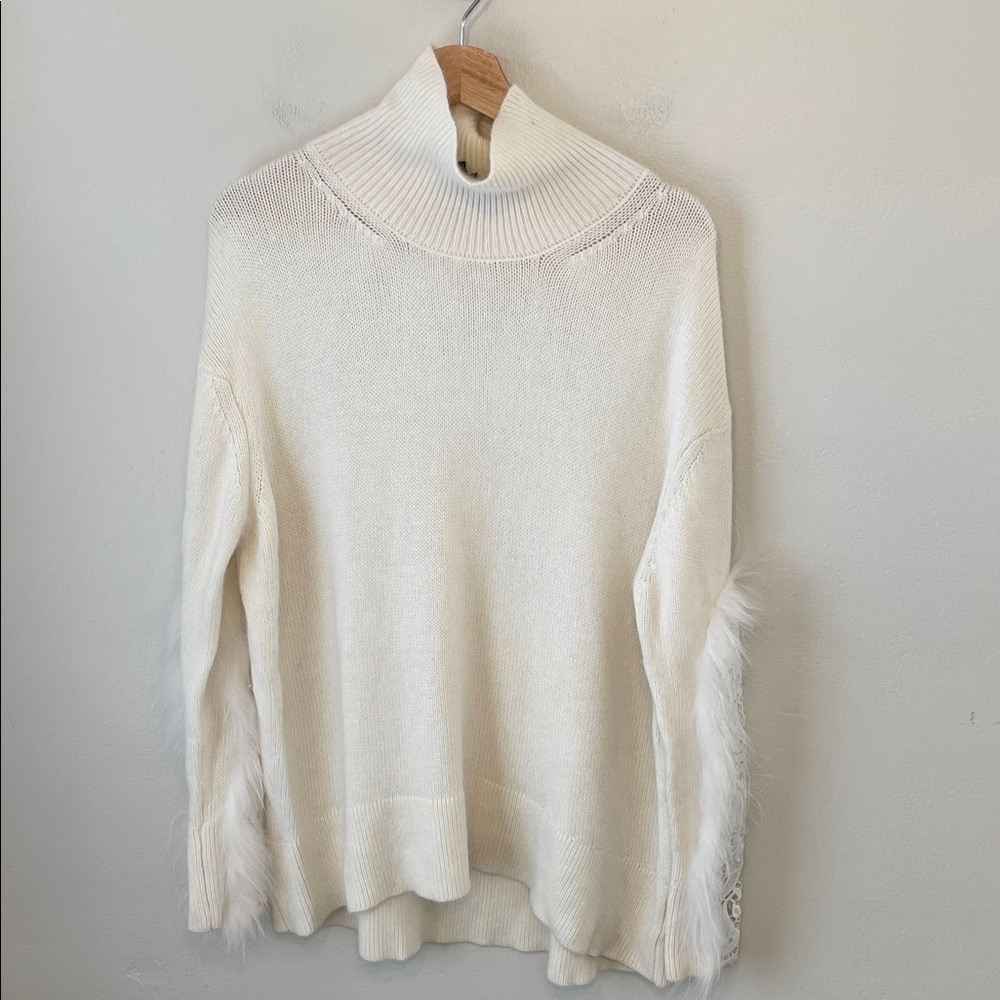 Hotel Particulier Cashmere and fur turtleneck sweater